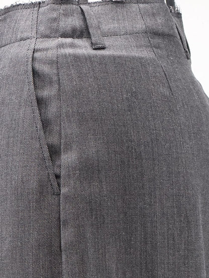 MM6 Maison Margiela Virgin wool and cotton trousers - Grey