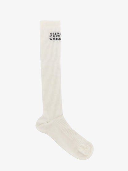 MM6 Maison Margiela Cotton blend socks - Offwhite