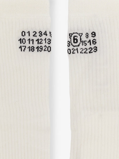 MM6 Maison Margiela Cotton blend socks - Offwhite