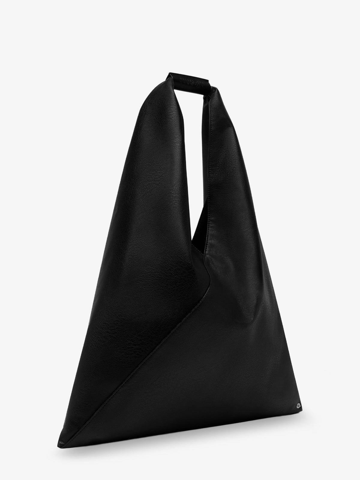 MM6 Maison Margiela Japanese triangular-shaped tote bag in synthetic leather - Black