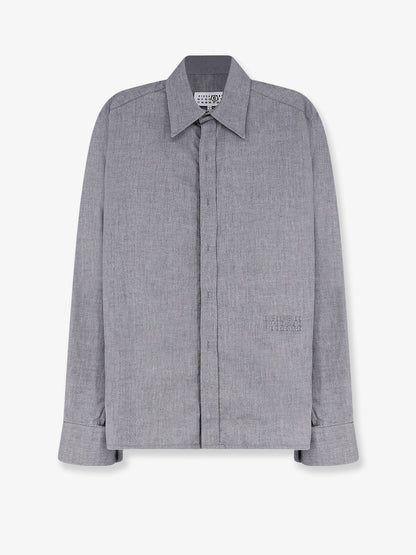MM6 Maison Margiela Cotton shirt with zip - Black