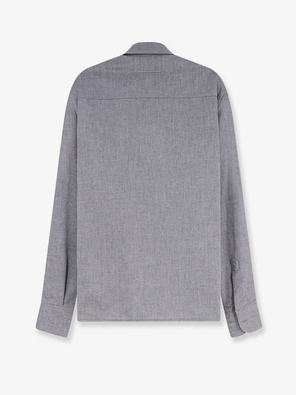 MM6 Maison Margiela Cotton shirt with zip - Black