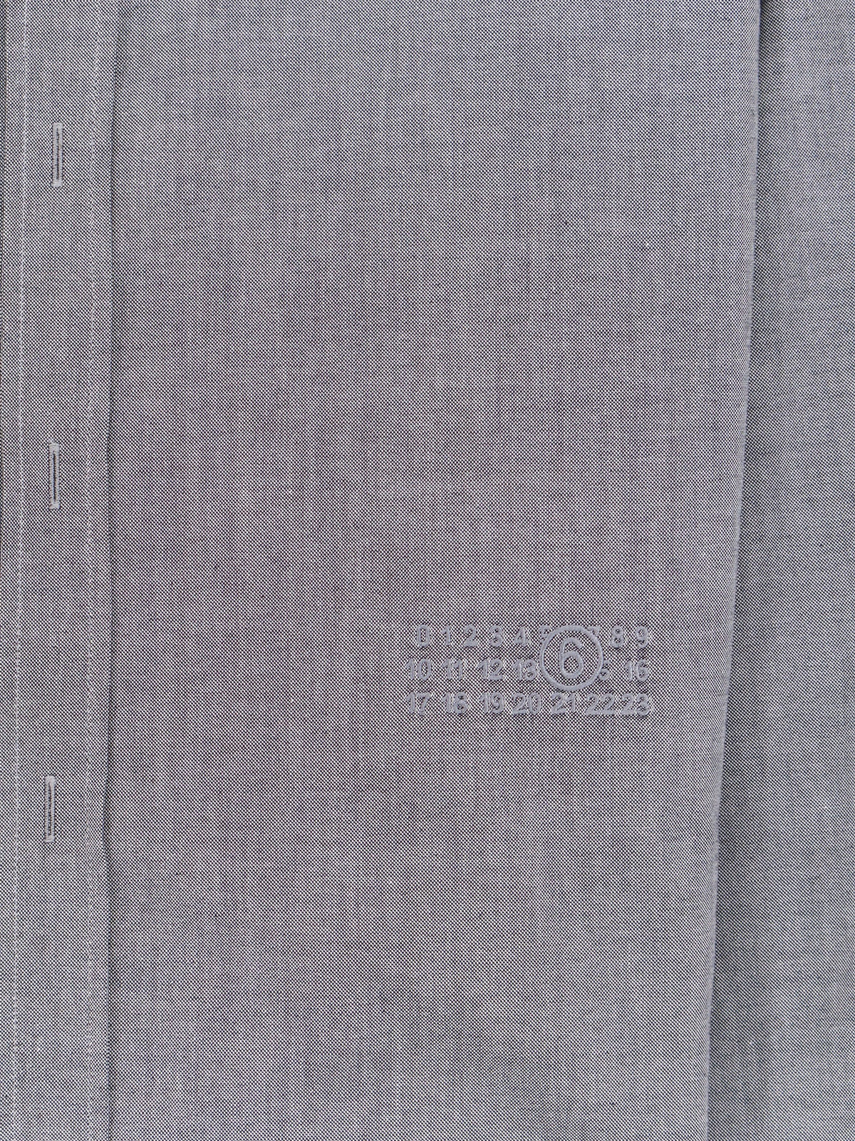 MM6 Maison Margiela Cotton shirt with zip - Black