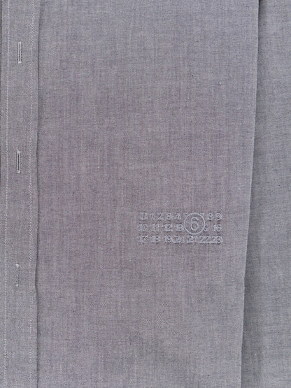 MM6 Maison Margiela Cotton shirt with zip - Black