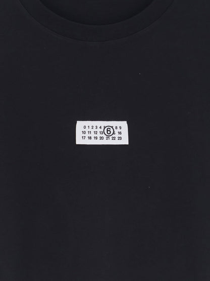 MM6 Maison Margiela Numeric cotton T-shirt - Black