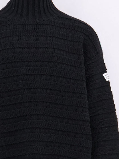 MM6 Maison Margiela Wool blend sweater with distressed effect - Black
