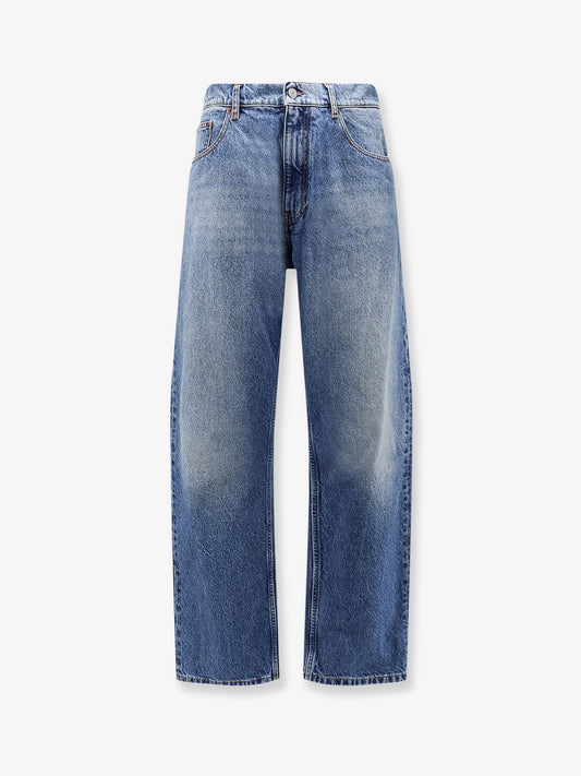MM6 Maison Margiela Cotton jeans with Numeric Signature tag - Blue