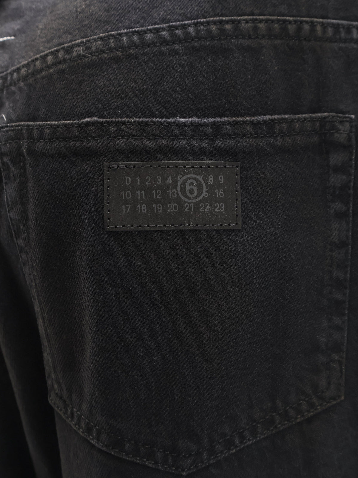 MM6 Maison Margiela Black denim trousers