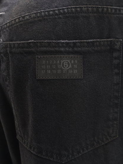 MM6 Maison Margiela Black denim trousers
