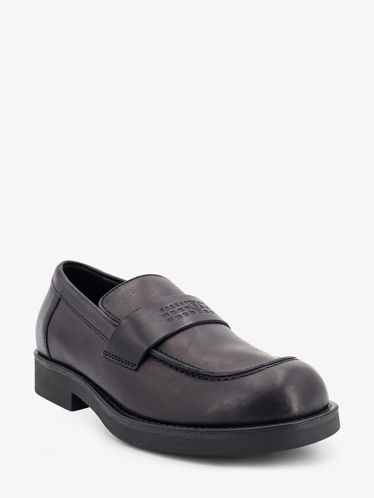 MM6 Maison Margiela Leather loafers - Black