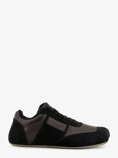 MM6 Maison Margiela Anatomic suede and leather sneakers - Black