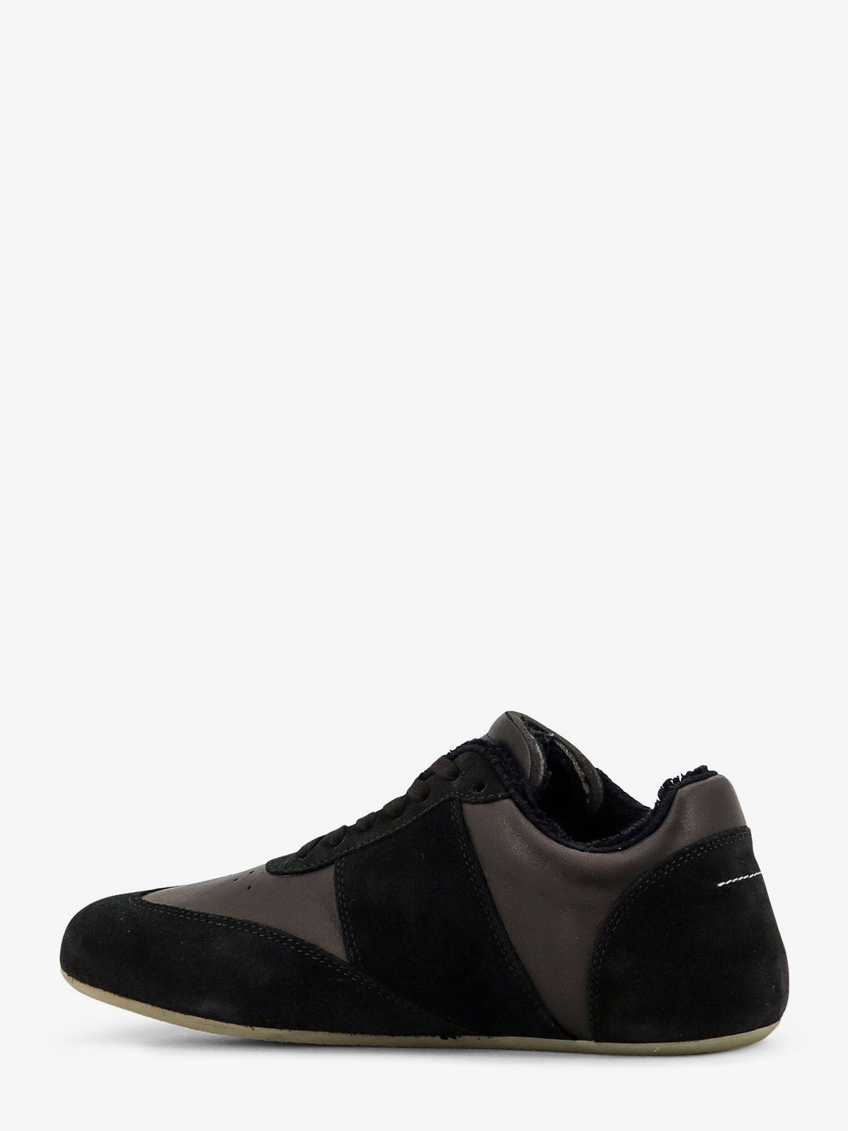 MM6 Maison Margiela Anatomic suede and leather sneakers - Black