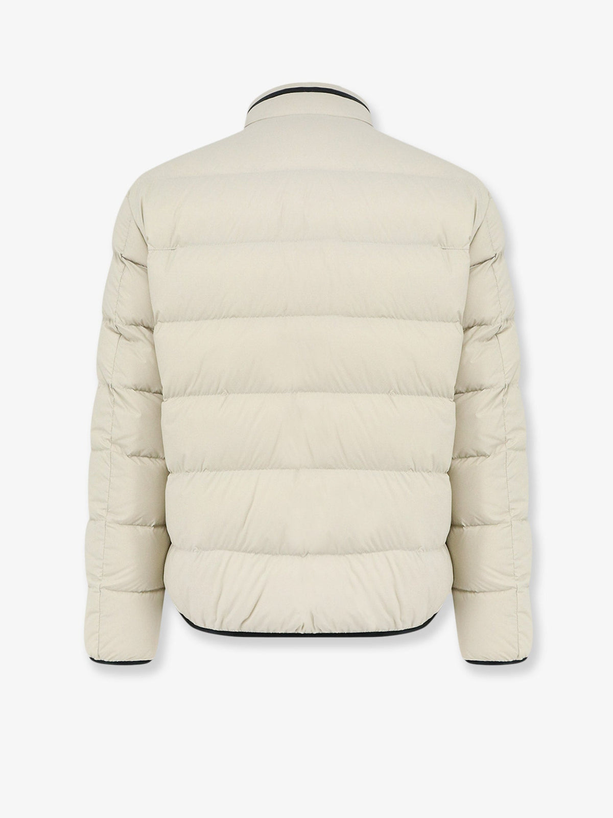 Moncler Dalalven nylon down jacket with contrasting profiles - Bianco