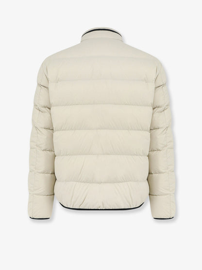 Moncler Dalalven nylon down jacket with contrasting profiles - Bianco