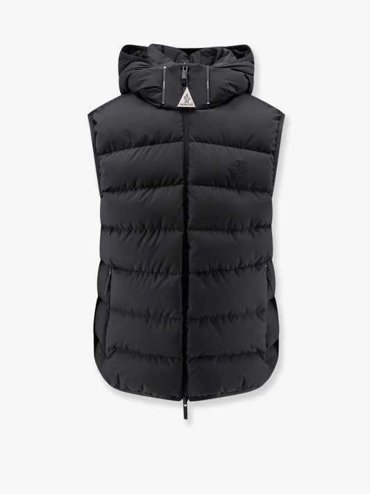 Moncler Arinella Matt Black Sleeveless Down Jacket