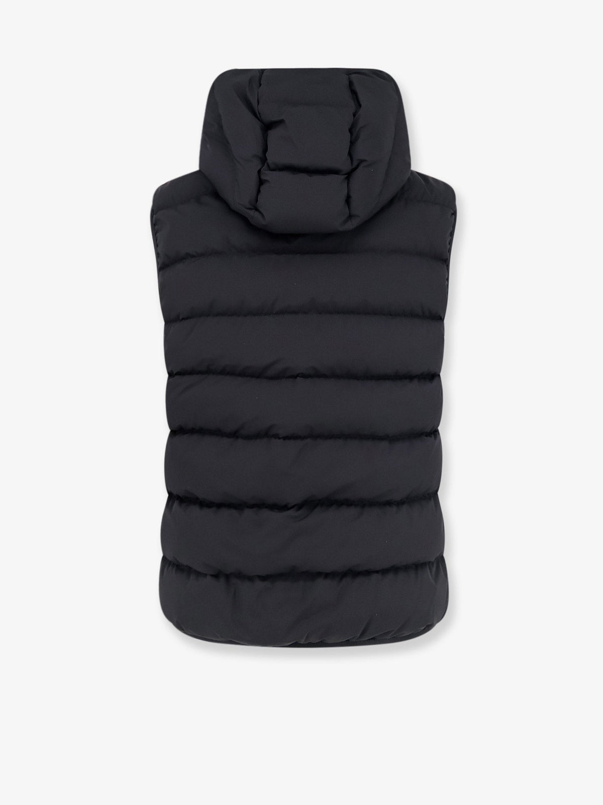 Moncler Arinella Matt Black sleeveless down jacket - Nero