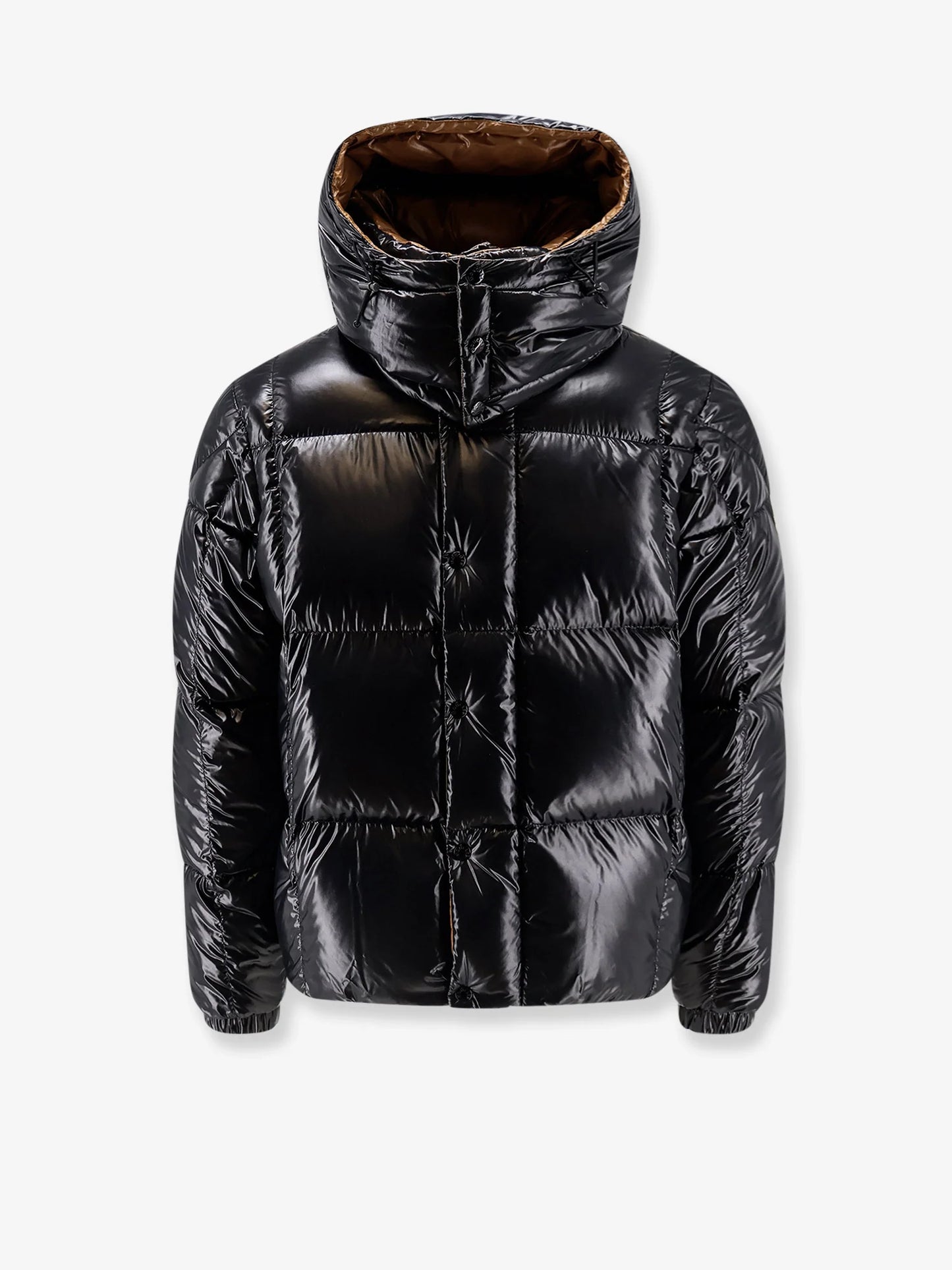MONCLER - Parana shiny material down jacket with contrasting lining