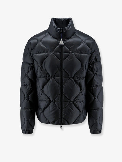 MONCLER - Asurel short down jacket with geometric stitching