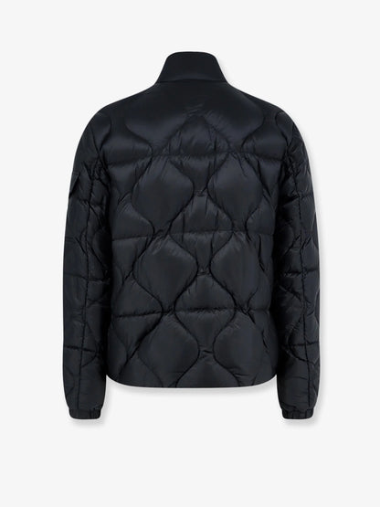 MONCLER - Asurel short down jacket with geometric stitching