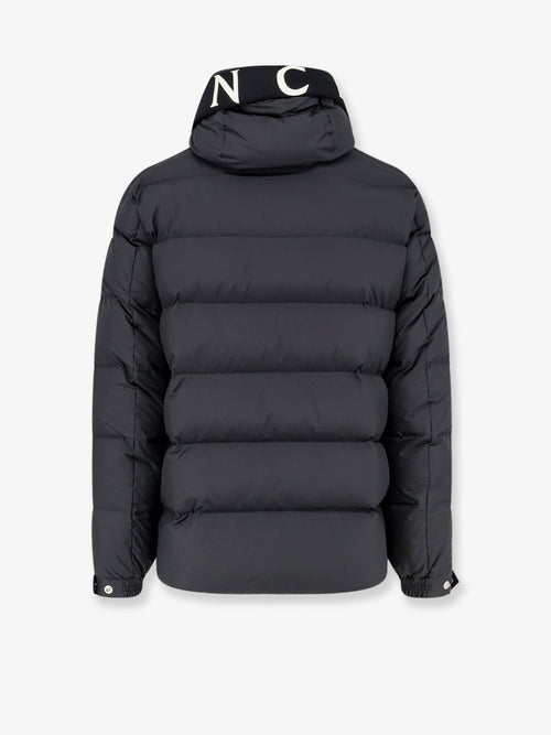 Moncler Orvelle nylon down jacket with rubberized Logo detail - Black