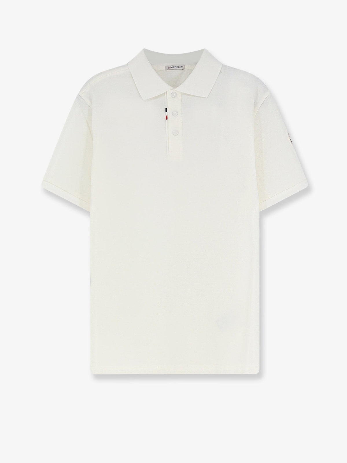 Moncler Cotton pique polo shirt - Bianco
