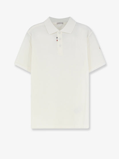 Moncler Cotton pique polo shirt - Bianco
