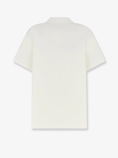 Moncler Cotton pique polo shirt - Bianco