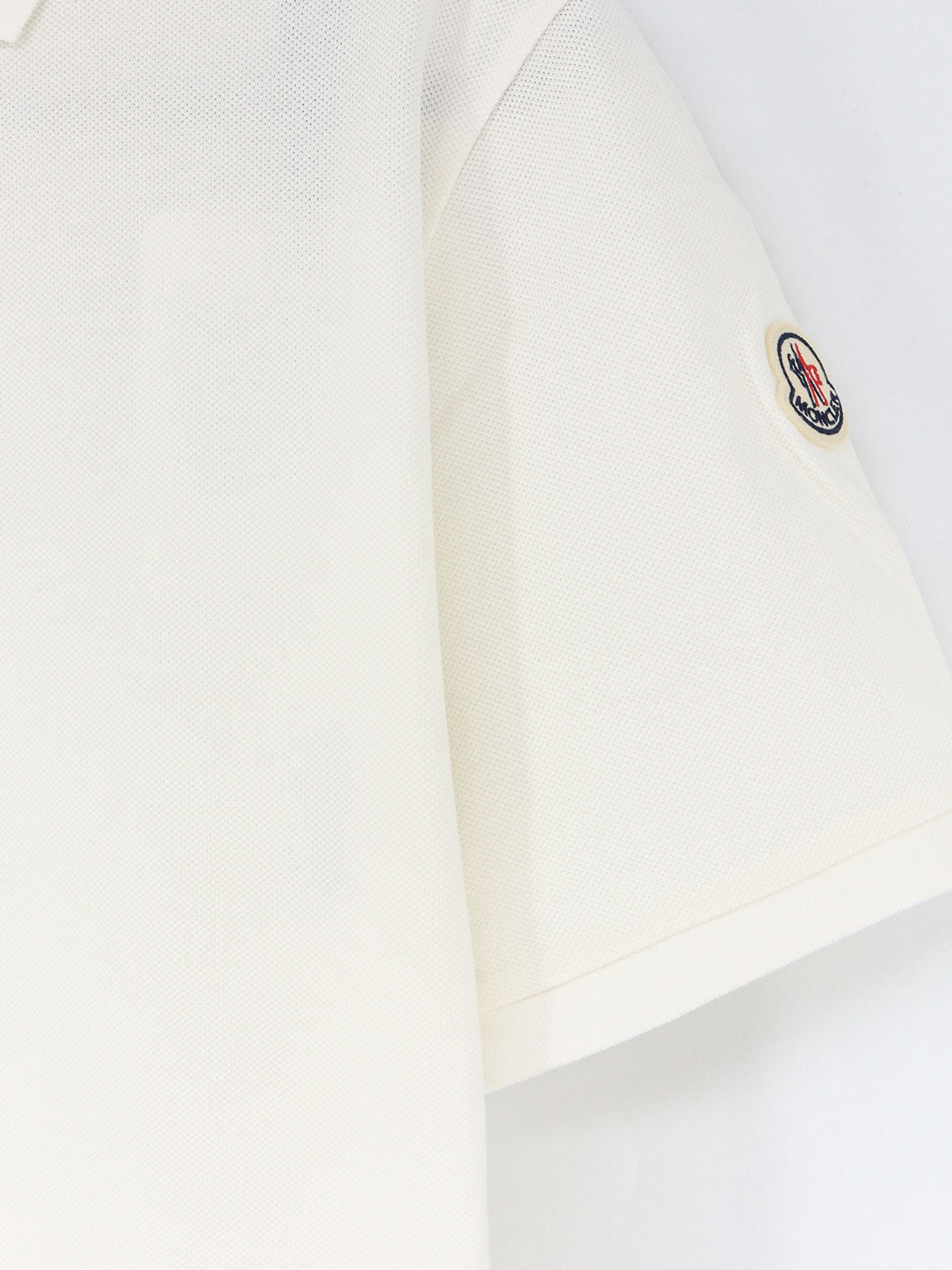 Moncler Cotton pique polo shirt - Bianco