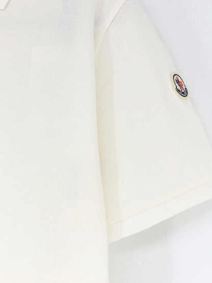 MONCLER - Cotton pique polo shirt