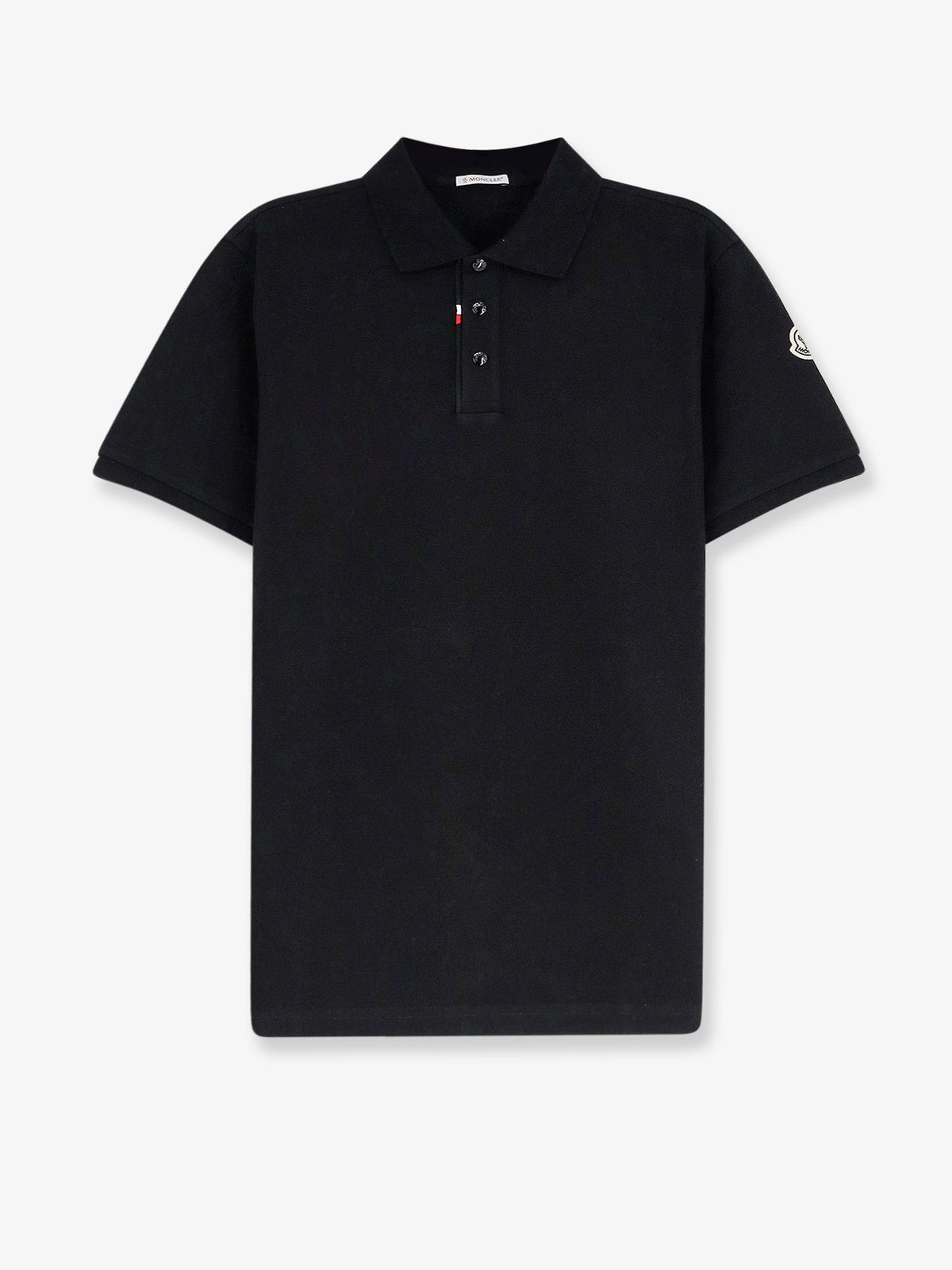Moncler Cotton pique polo shirt - Nero