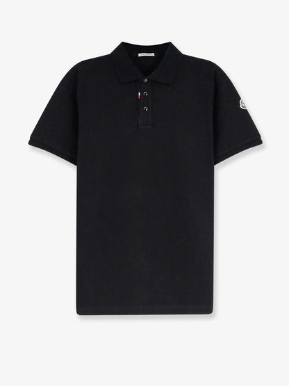 MONCLER - Cotton pique polo shirt