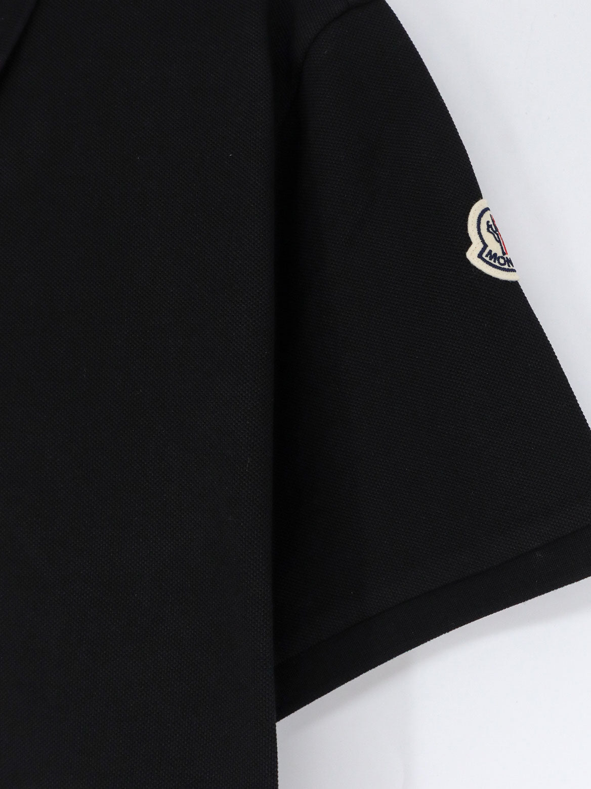Moncler Cotton pique polo shirt - Nero
