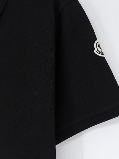 MONCLER - Cotton pique polo shirt