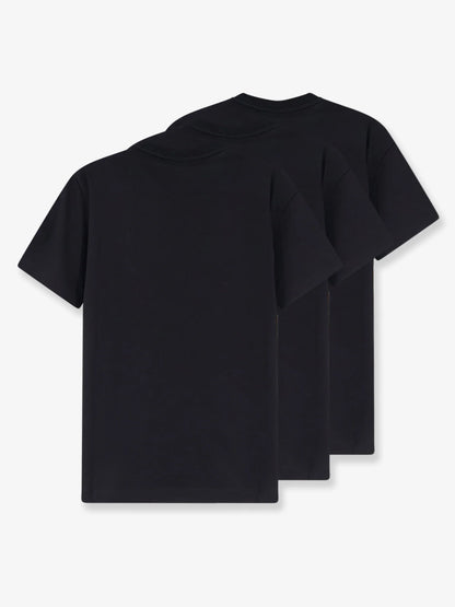 MONCLER - Cotton T-shirt with front logo patch