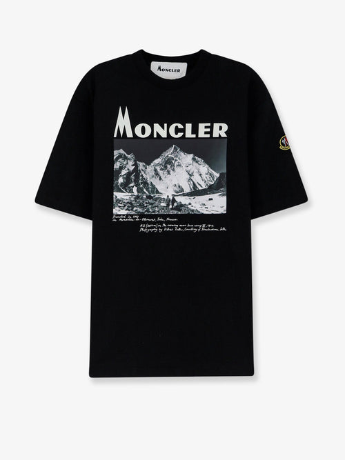 Moncler Cotton jersey T-Shirt with print - Black