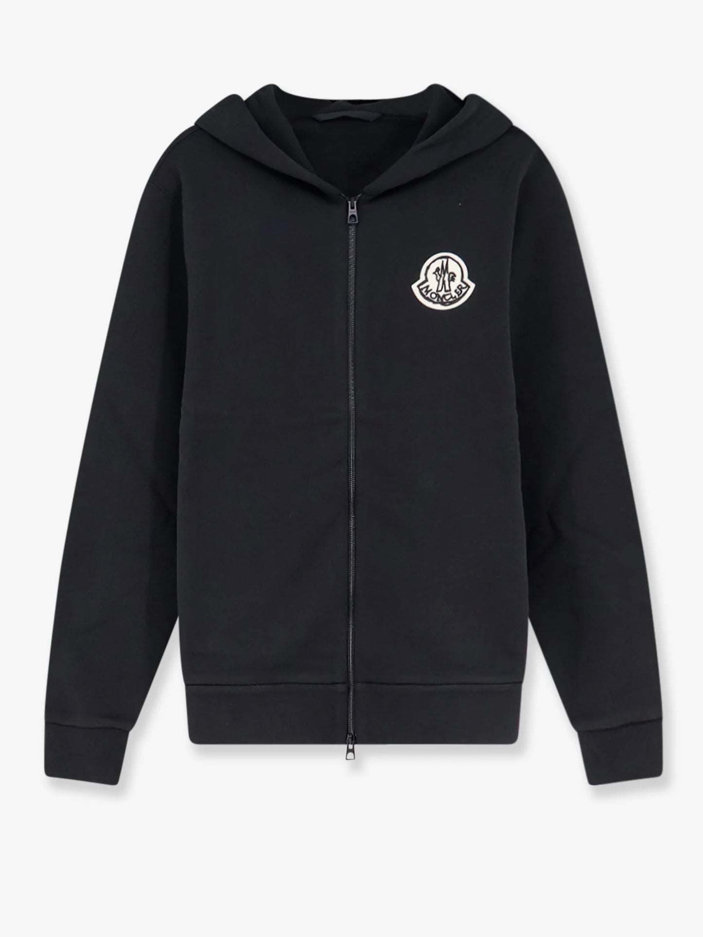 MONCLER - Cotton sweatshirt with logo patch