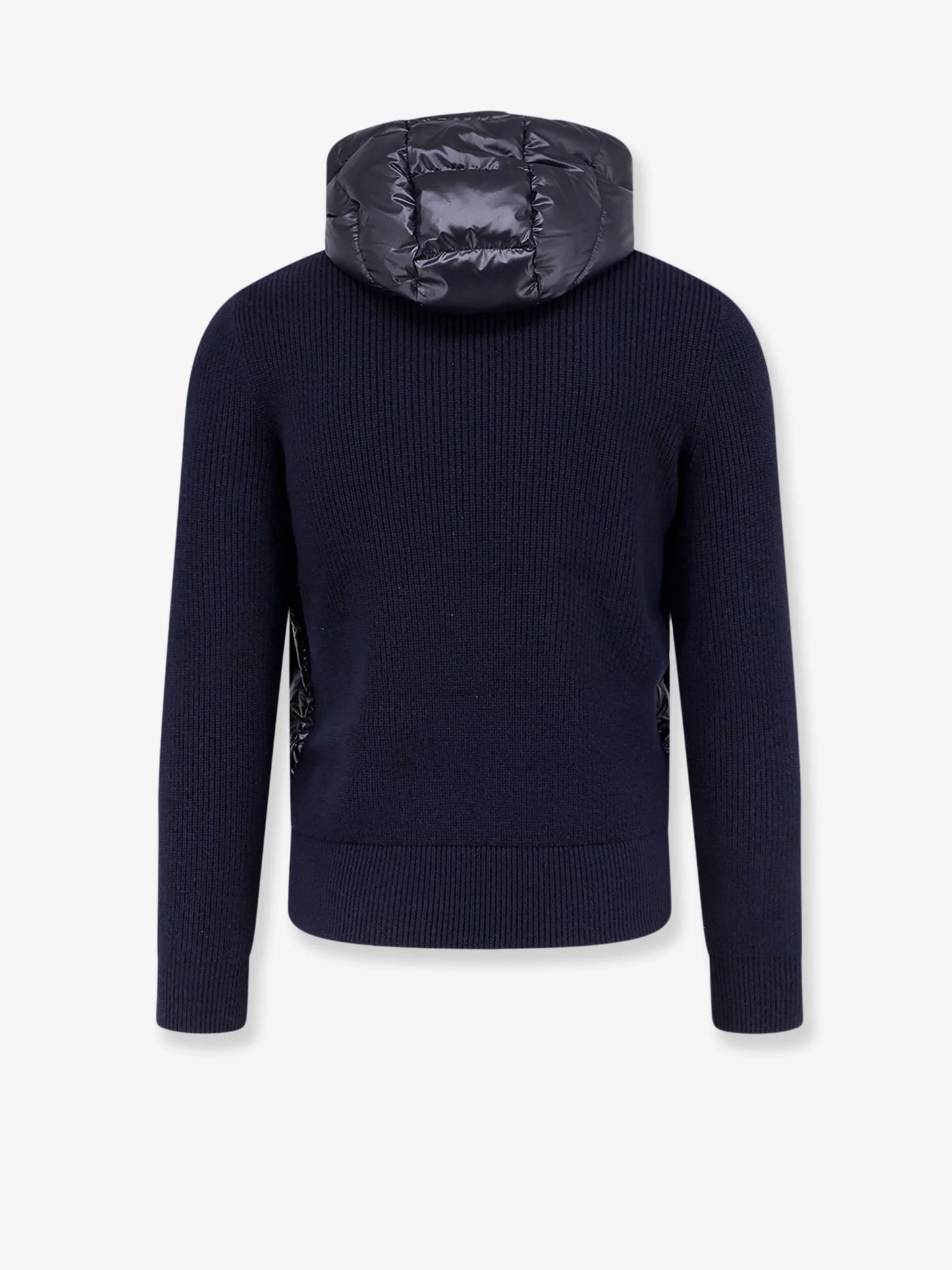 MONCLER - Down Jacket with virgin wool inserts
