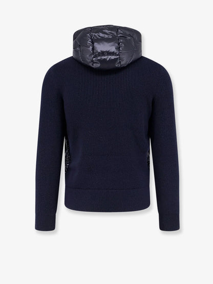 MONCLER - Down Jacket with virgin wool inserts