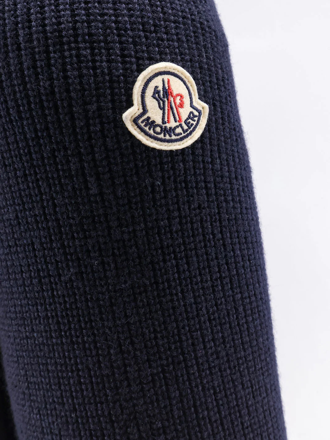 MONCLER - Down Jacket with virgin wool inserts