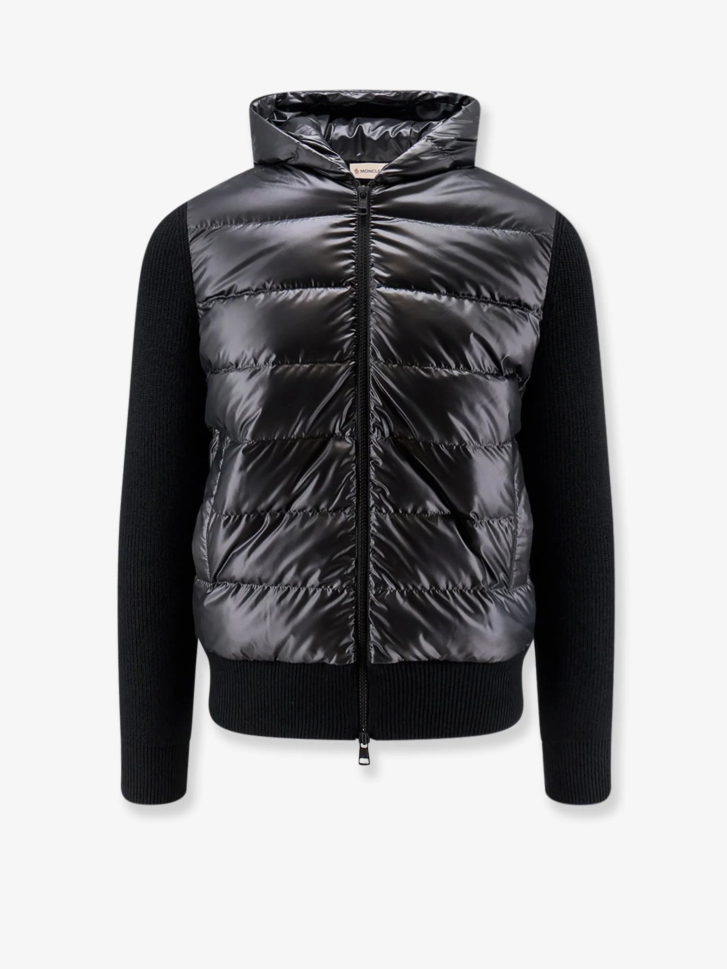 MONCLER - Down Jacket with virgin wool inserts