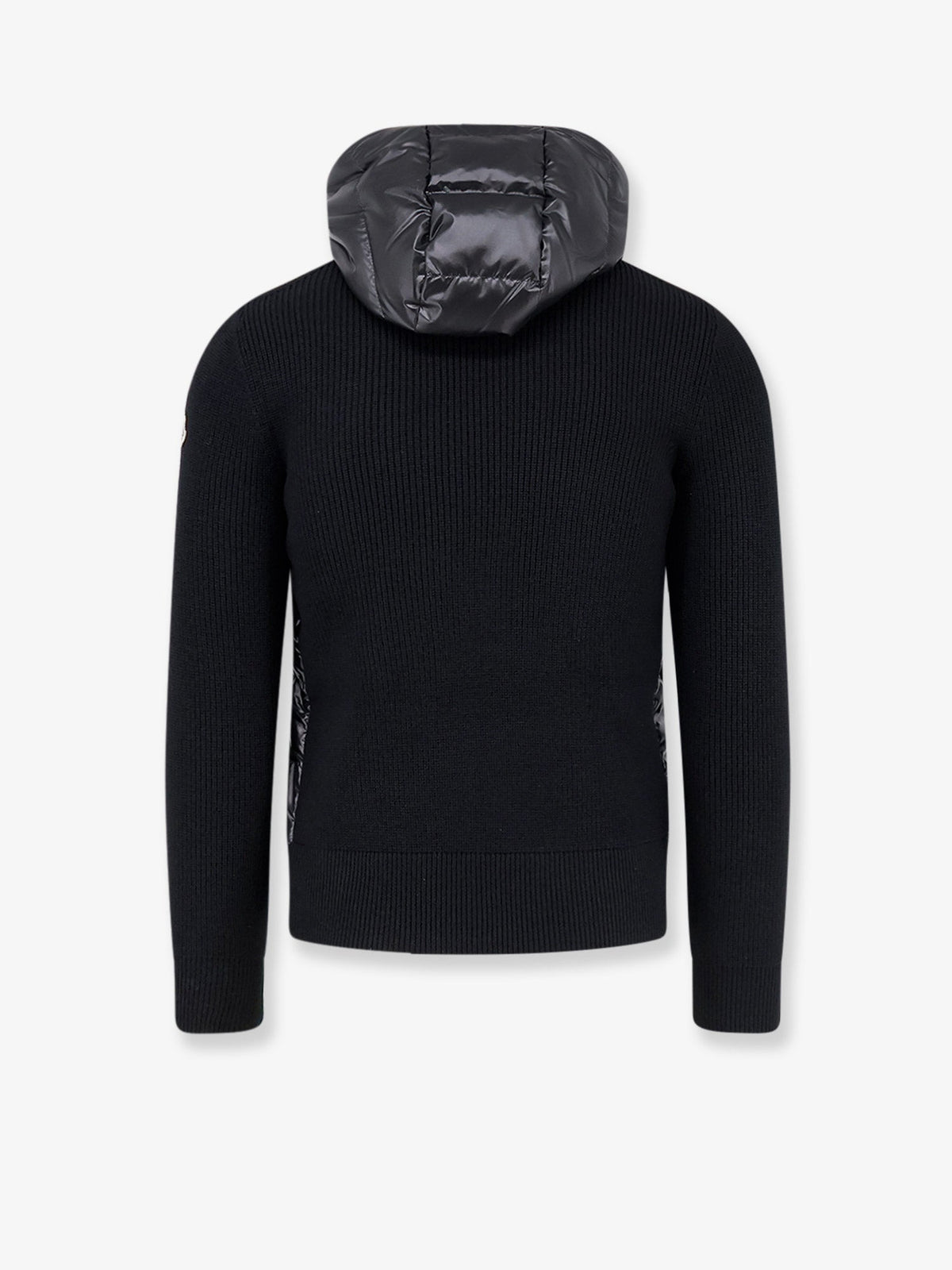 Moncler Down Jacket with virgin wool inserts - Nero