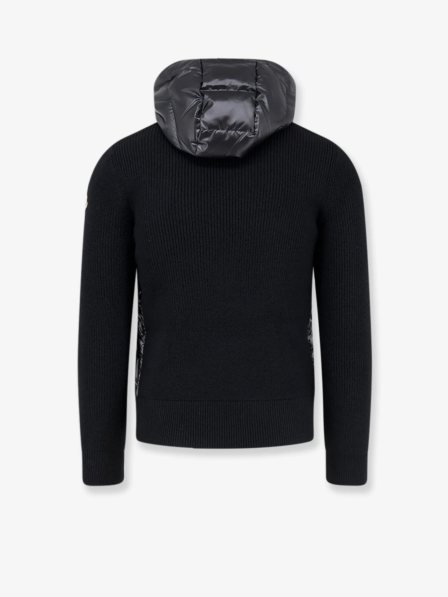 MONCLER - Down Jacket with virgin wool inserts