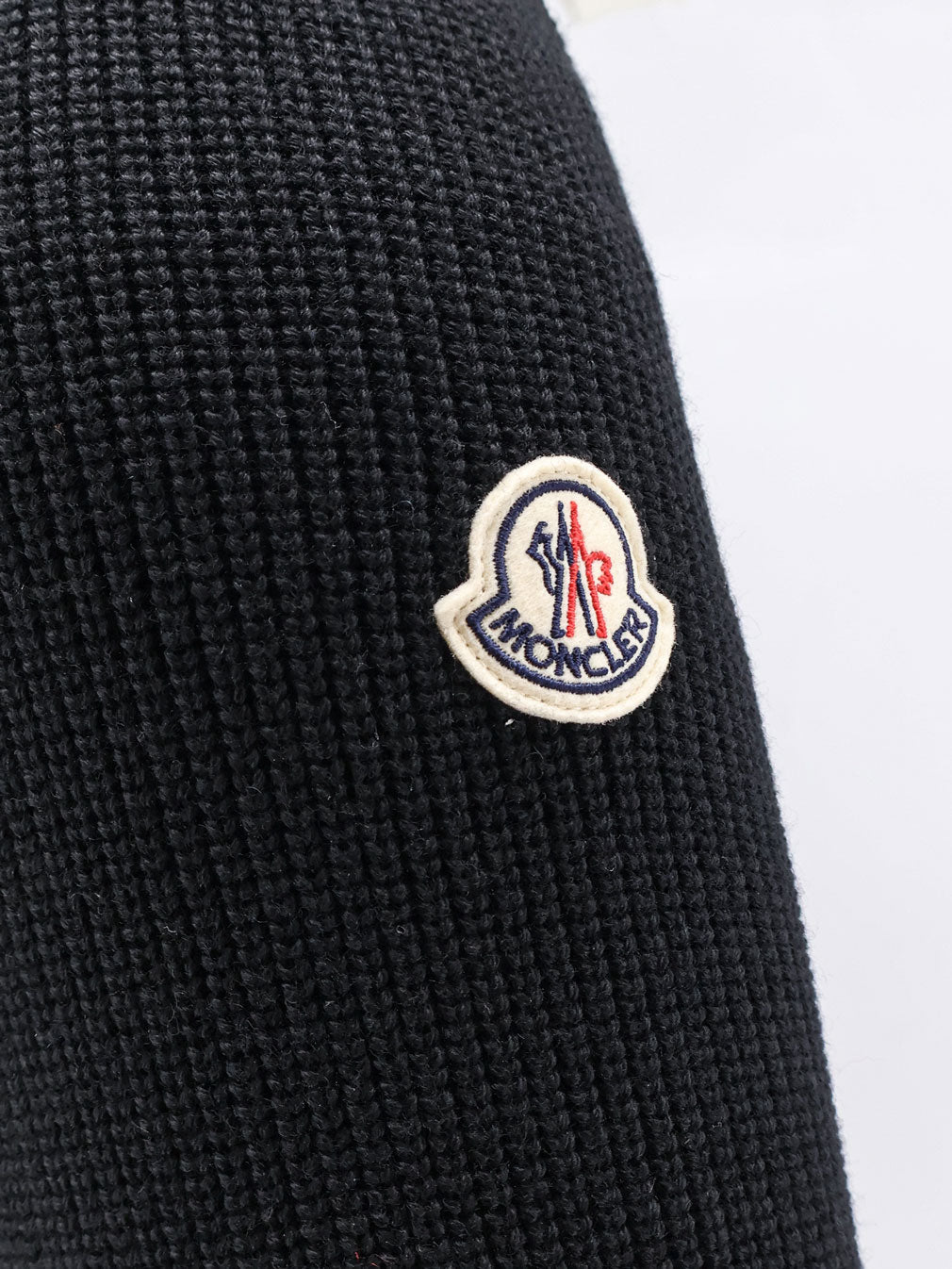 Moncler Down Jacket with virgin wool inserts - Nero
