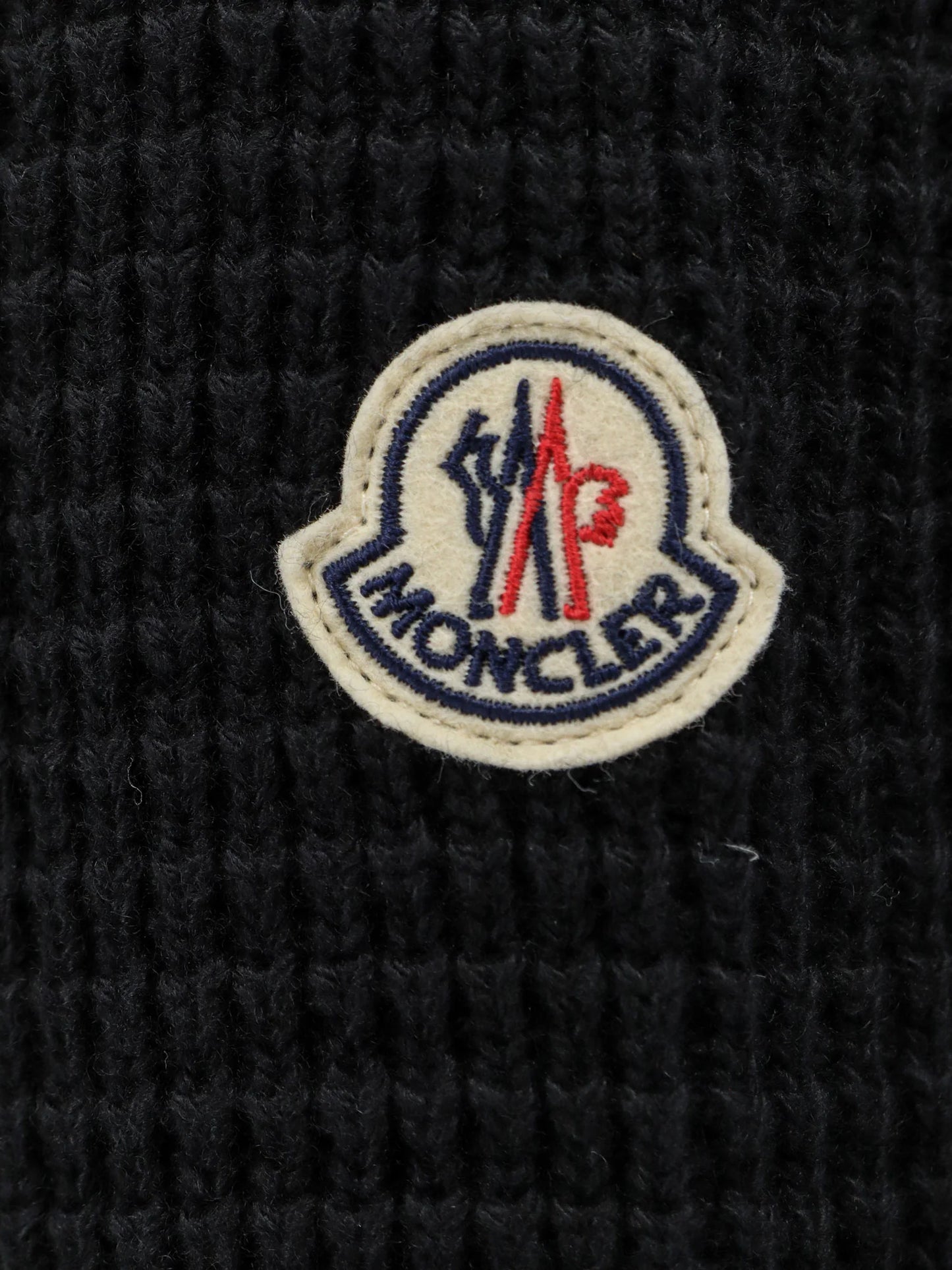 MONCLER - Nylon jacket with wool and cashmere blend sleeves