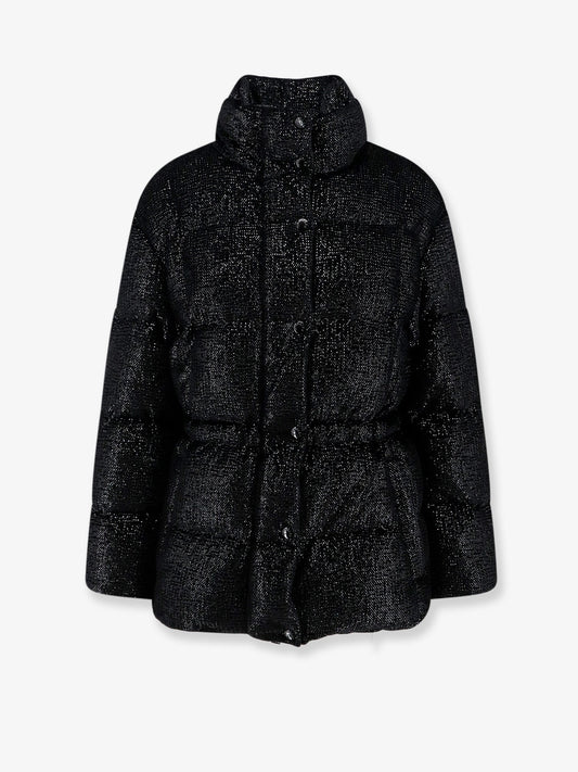Moncler Mouettes shiny down jacket - Black