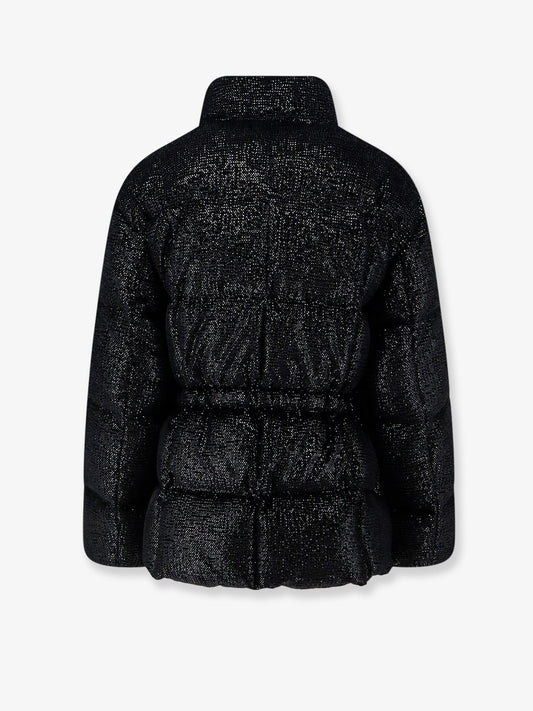 Moncler Mouettes shiny down jacket - Black