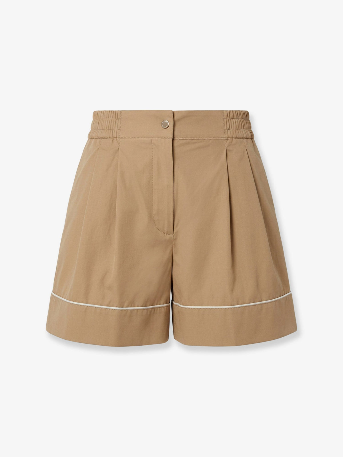 Moncler Cotton blend shorts - Beige