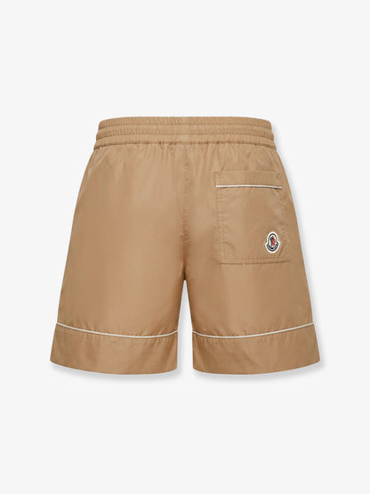 Moncler Cotton blend shorts - Beige