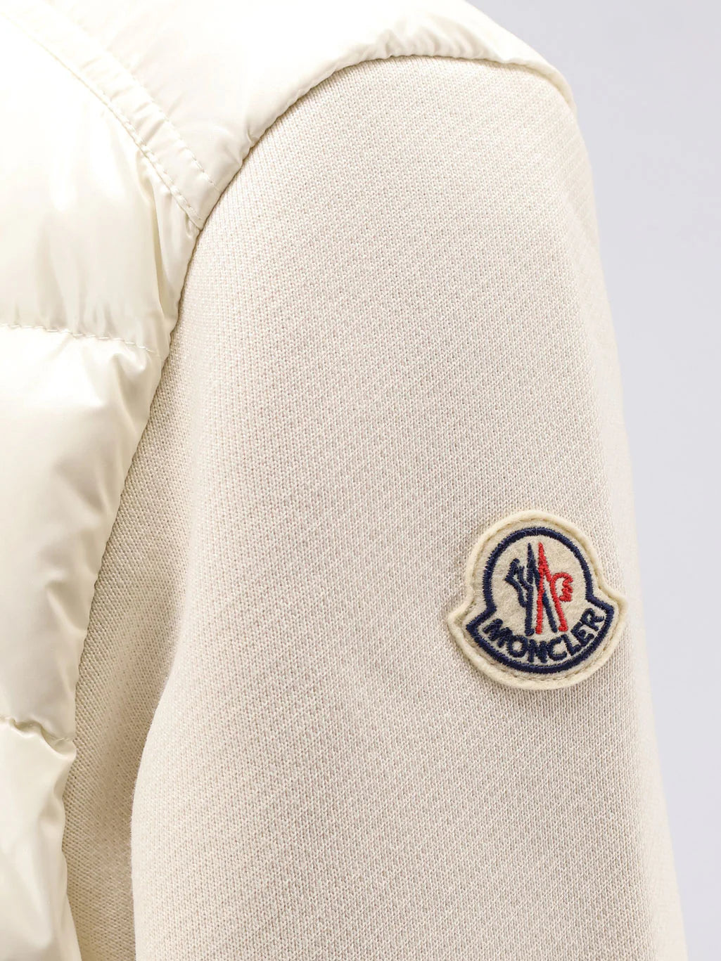 MONCLER - Padded jacket with fabric details