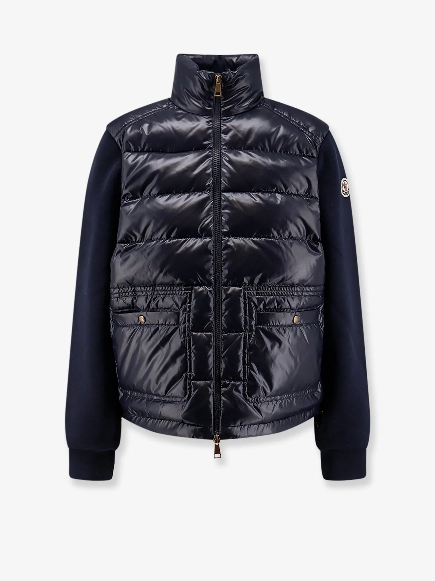 MONCLER - Padded jacket with fabric details